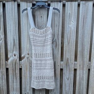 Abercrombie & Fitch Cream Knit Mini Dress